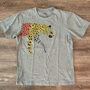 Uniqlo SPRZ MoMA collection leopard shirt, M